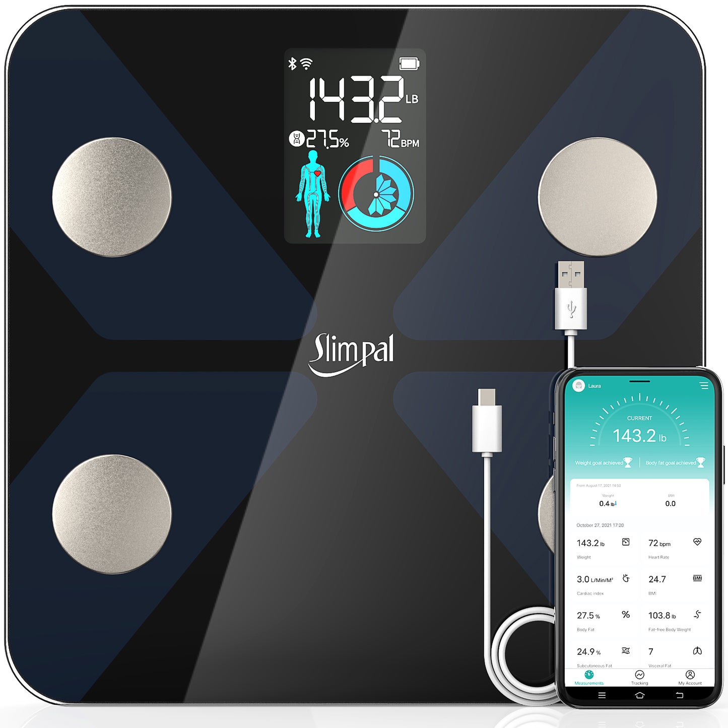 Scales for Body Weight Bathroom Digital Weight Scale for Body Fat, Smart  Bluetooth Scale for BMI, and Weight Loss, with Smartphone App sync